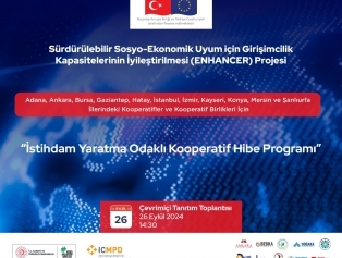 ENHANCER Projesi İstihdam Yaratma Odaklı Kooperatifler Hibe Programı 3. Çağrısı Tanıtım Toplantısı Galeri