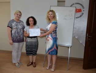 DOĞAKA and Hatay Provincial National Education Directorate Business Union, Basic Arabic Education Certificate Ceremony was organized in the coordination of the Defne Public Education Center Galeri