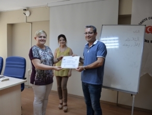 DOĞAKA and Hatay Provincial National Education Directorate Business Union, Basic Arabic Education Certificate Ceremony was organized in the coordination of the Defne Public Education Center Galeri