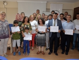 DOĞAKA and Hatay Provincial National Education Directorate Business Union, Basic Arabic Education Certificate Ceremony was organized in the coordination of the Defne Public Education Center Galeri