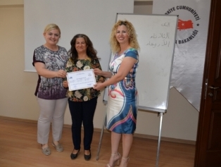 DOĞAKA and Hatay Provincial National Education Directorate Business Union, Basic Arabic Education Certificate Ceremony was organized in the coordination of the Defne Public Education Center Galeri